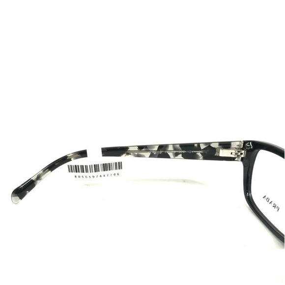 Prada Eyeglasses Black Tortoise Rectangular NEW - Picture 10 of 13